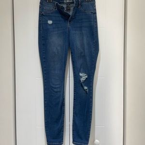 Rewash Dark Wash Medium Rise Skinny Jeans